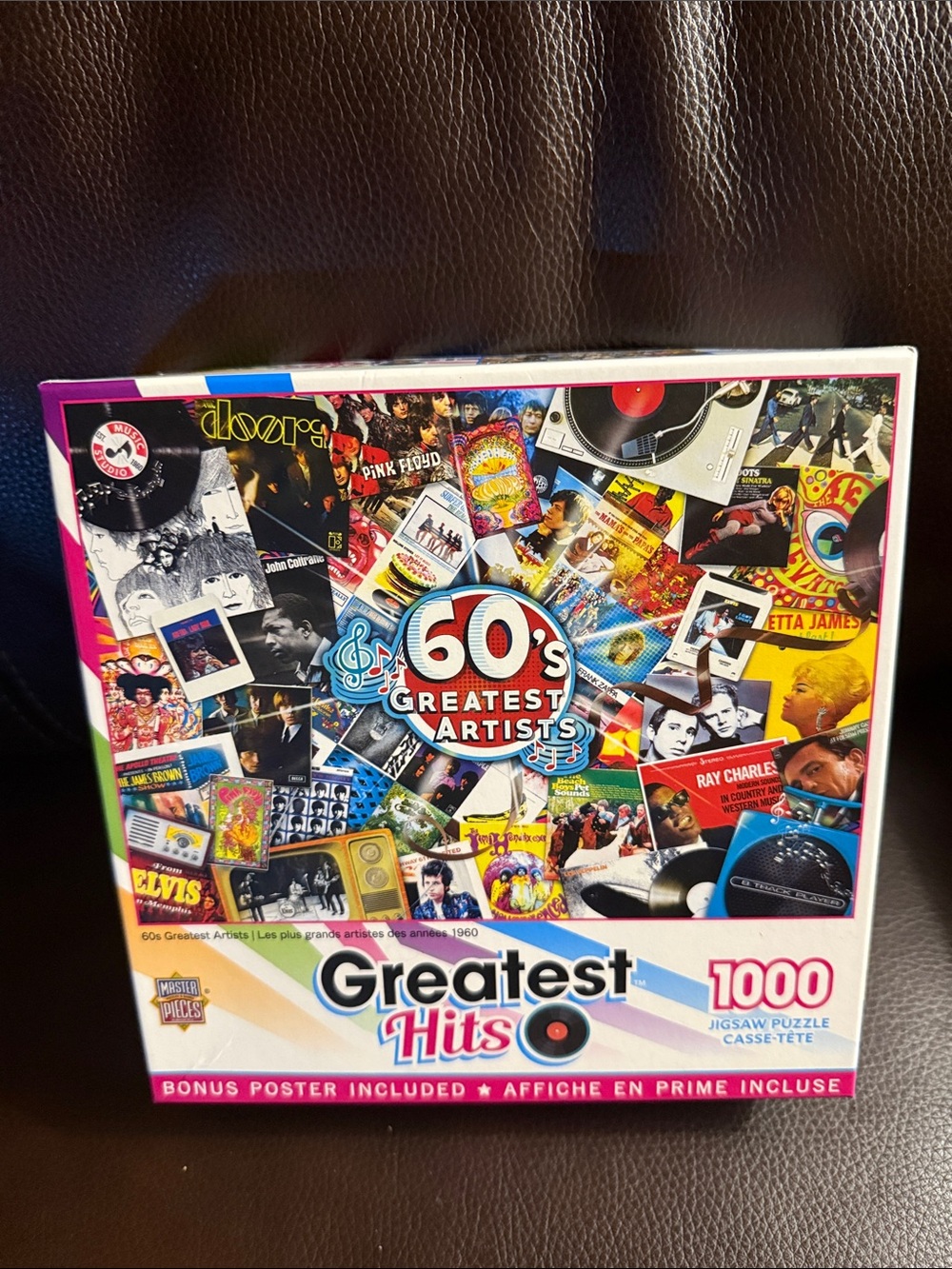 MasterPieces 60's Greatest Artists 1000-Piece Jigsaw Puzzle. Complete / poster